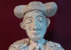 Antonio Manuel Moraes expõe escultura taurina no Campo Pequeno