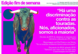Todos Juntos a Defender a Tauromaquia como a Nossa Paixão e a Defesa das Nossas Origens