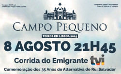 Corrida da TVI  a 8 de Agosto no Campo Pequeno