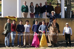 José Garrido e Joaquim Glados na ganadaria Herdade de Pégoras