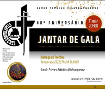 40º. Aniversário do Clube Taurino Vilafranquense - sábado dia 11/03/2023