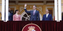 O Rei Felipe VI vai presidir à Corrida da Impressa.