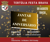 Tertúlia Festa Brava, Jantar do seu 77º Aniversário.