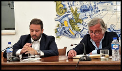 Colóquio sobre gestão taurina com o empresario Luis Miguel Pombeiro.