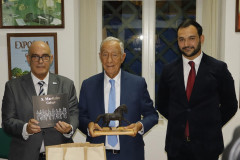 Presidente da República marcou presença no primeiro dia da Feira Nacional do Cavalo.