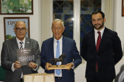 Presidente da República marcou presença no primeiro dia da Feira Nacional do Cavalo.