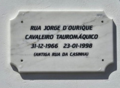 JORGE D'OURIQUE JÁ É NOME DE RUA.