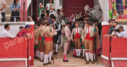 Corrida de apresentação de Tomas Bastos com matador de Toiros em Portugal 