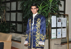 Miguel Moura á  saída do Hotel Alif