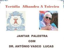 JANTAR PALESTRA EM ALHANDRA