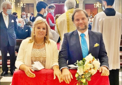 O ganadero Lourenço Vinhas casou com a cronista Taurina Silvia Del Quema.