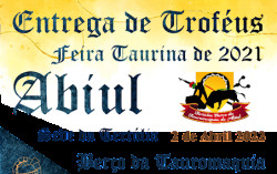 A Tertúlia Berço da Tauromaquia de Abiul ,entrega de troféus, referentes à Feira Taurina de 2021.