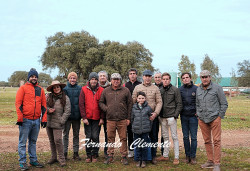 Aficionados Práticos de Badajoz na ganadaria de Peñas Blancas