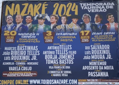 Corridas de Toiros no coração da Nazaré