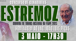 Luís Rouxinol, Marcos Bastinhas e Miguel Moura na corrida de Toiros da FIAPE a 3 de maio